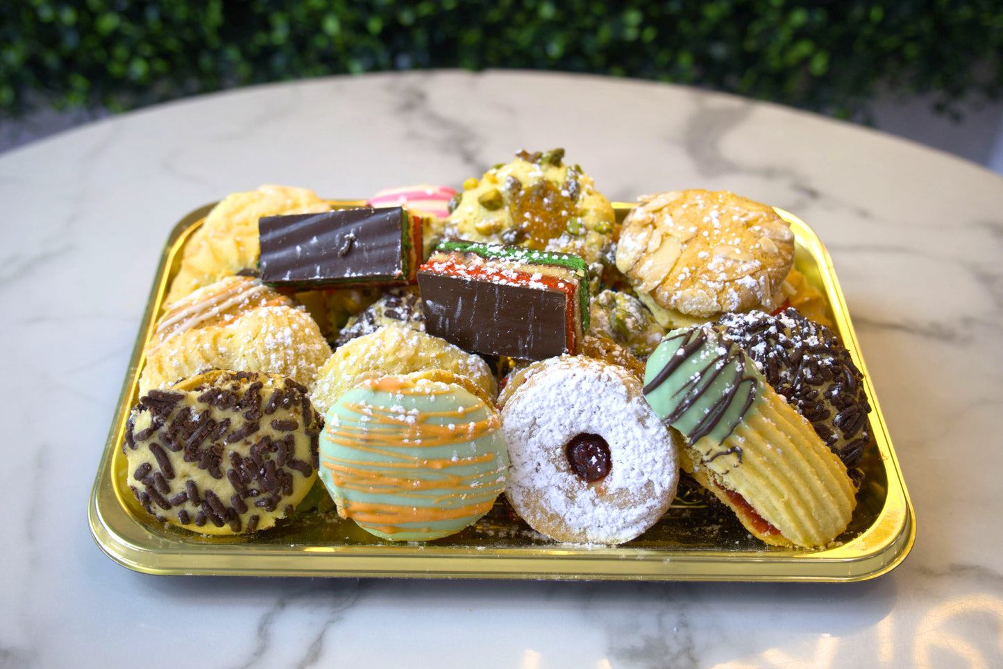 A tray of Assorted Butter Cookies from La Roma Pastry Shop